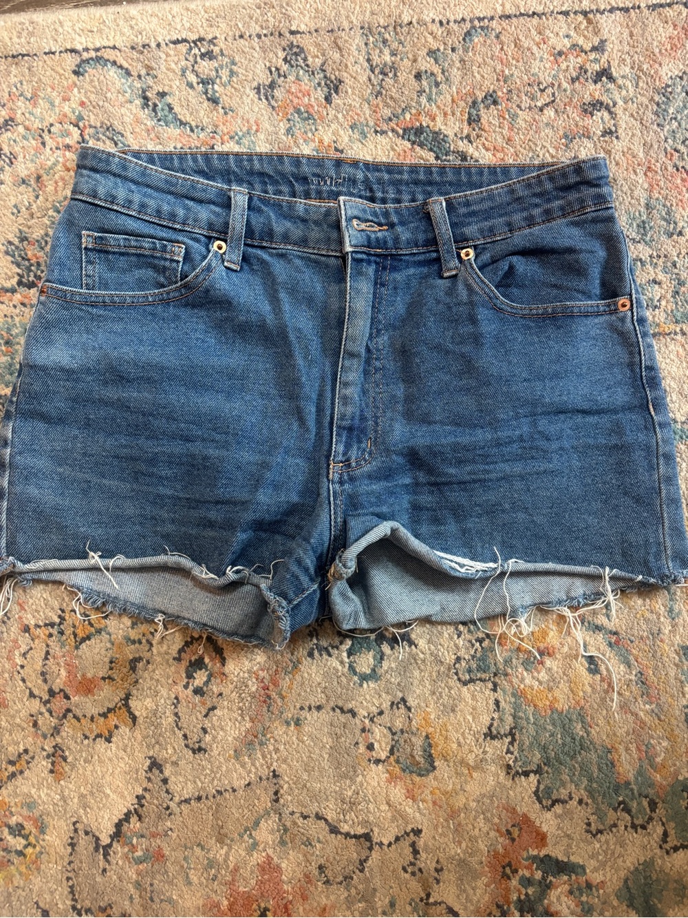 wild fable Dark Blue Denim Cutoff Shorts
